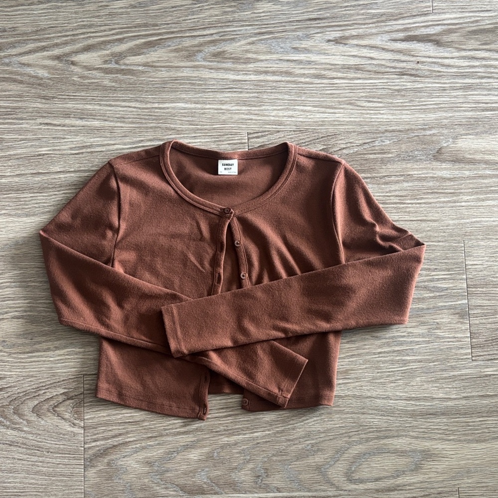 Sunday Best Brown Long Sleeve Tee